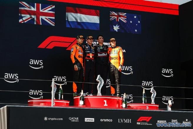 2025F1伊莫拉站：维斯塔潘夺冠 诺里斯亚军